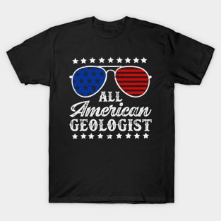 All American Geologist- Rockhound - American T-Shirt